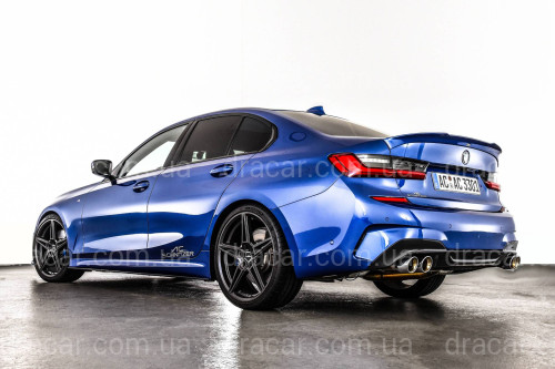 Лезвия под пороги M-Perfomance стиль AC Schnitzer для BMW 3 series G20 G21 2017- ABS пластик, цвет черный глянец артикул 8678