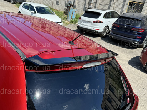 Спойлер козырек Mitsubishi Outlander 2012-2021 ABS пластик, цвет черный глянец артикул 8362