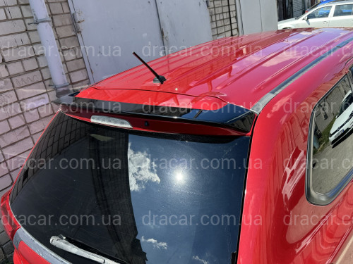 Спойлер козырек Mitsubishi Outlander 2012-2021 ABS пластик, цвет черный глянец артикул 8362