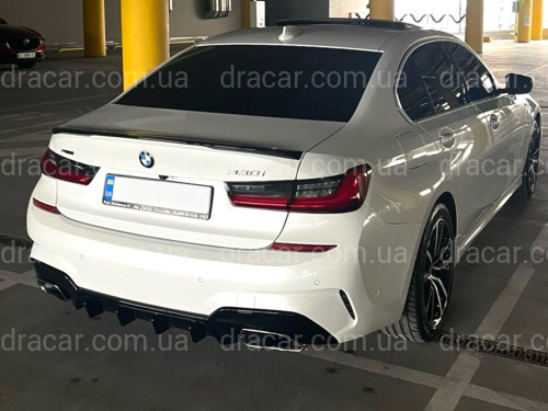 Накладка заднего бампера диффузор M-Performance 340i черная BMW 3 series G20 2019-2022 артикул 7964