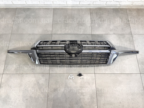 Решетка радиатора дизайн 2021 для Toyota Land Cruiser 200 2015-2021 артикул 7462
