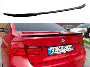 Спойлер лип M Performance BMW 3 series F30 2012-2018 ABS пластик, черный глянец