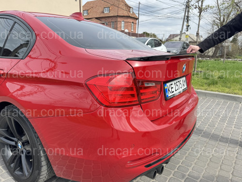 Спойлер лип M Performance BMW 3 series F30 2012-2018 ABS пластик, черный глянец артикул 8526