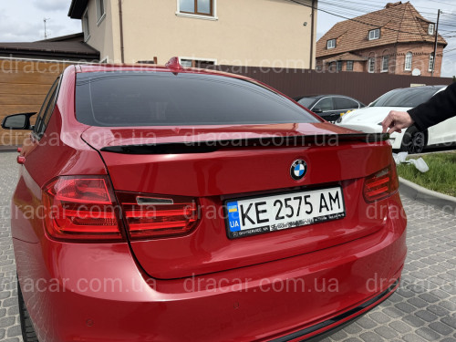 Спойлер лип M Performance BMW 3 series F30 2012-2018 ABS пластик, черный глянец артикул 8526
