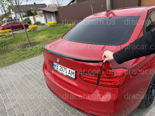 Спойлер лип M Performance BMW 3 series F30 2012-2018 ABS пластик, черный глянец артикул 8526