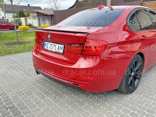 Спойлер лип багажника BMW F30 2012-2018 АBS пластик, черный глянец артикул 8424