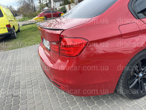 Спойлер лип багажника BMW F30 2012-2018 АBS пластик, черный глянец артикул 8424