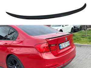 Спойлер лип багажника BMW F30 2012-2018 АBS пластик, черный глянец