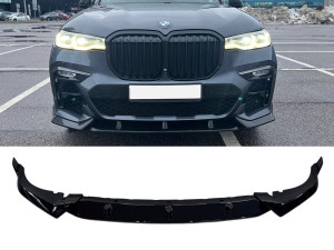 Накладка переднего бампера Paradigma BMW X7 G07 2019-2022, черный глянец