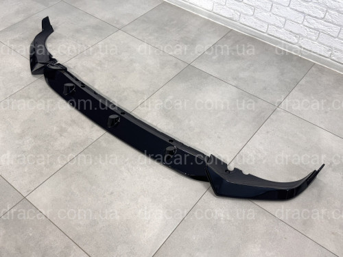 Накладка переднего бампера Paradigma BMW X7 G07 2019-2022, черный глянец артикул 8936