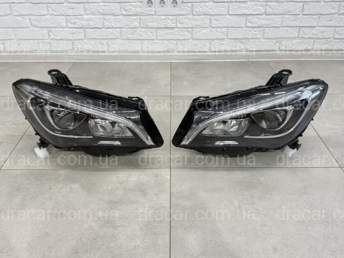 FULL LED фары Mercedes CLA-Class C117 2013-2018 комплектные с блоками 2шт., АПГРЕЙД ГАЛОГЕН В LED артикул 8869