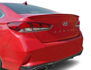 Спойлер лип Hyundai Sonata LF рестайлинг 2018-2019 ABS пластик, цвет черный глянец
