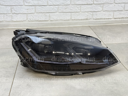FULL LED BLACK фары Volkswagen Golf 7 2012-2016 в стиле рестайлинг 7.5 артикул 8865