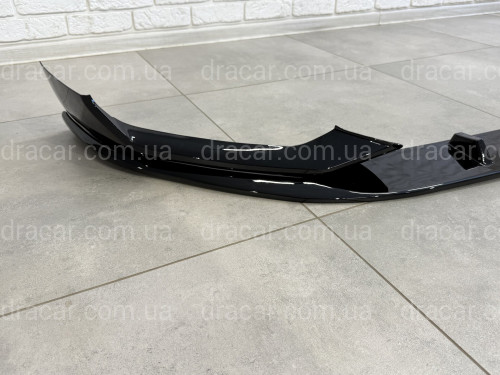 Накладка переднего бампера M Performance BMW 5 series G30 G31 LCI 2020-2023 , черный глянец артикул 8946