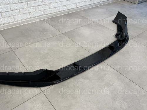 Накладка переднего бампера M Performance BMW 5 series G30 G31 LCI 2020-2023 , черный глянец артикул 8946