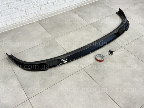 Накладка переднего бампера M-Performance BMW 3 series G20 G21 LCI 2022+ ABS пластик, цвет черный глянец артикул 8948