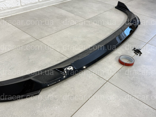Накладка переднего бампера M-Performance BMW 3 series G20 G21 LCI 2022+ ABS пластик, цвет черный глянец артикул 8948