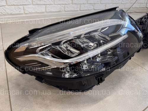 Фары Full LED рестайлинг 2019+ для Mercedes C-Class W205 2013-2021 комплектные с блоками 2шт. артикул 8854