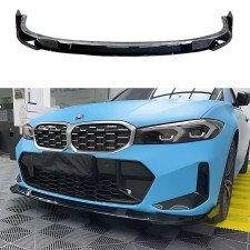 Накладка переднего бампера M-Performance BMW 3 series G20 G21 LCI 2022+ ABS пластик, цвет черный глянец