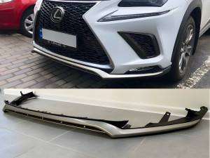 Юбка губа бампера F-Sport Lexus NX рестайлинг 2017-2021