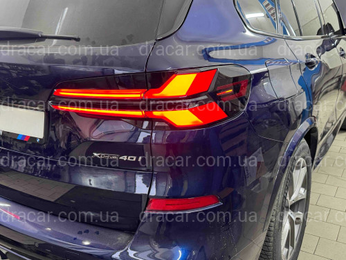 Фонари стопы LCI 2023+ рестайлинг для BMW X5 G05 2018-2022 4шт С НАДПИСЬЮ BMW артикул 8675