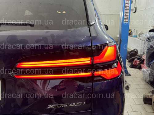 Фонари стопы LCI 2023+ рестайлинг для BMW X5 G05 2018-2022 4шт С НАДПИСЬЮ BMW артикул 8675