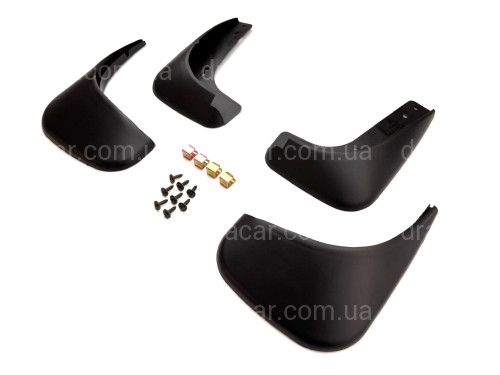 Брызговики Volkswagen Touran / Caddy 2003-2015, Дизайн 2 комплект 4шт артикул 8970
