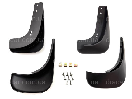 Брызговики Volkswagen Touran / Caddy 2003-2015, Дизайн 2 комплект 4шт артикул 8970