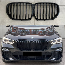 Решетка радиатора ноздри M-Perfomance стиль BMW X5 G05 2019-2022 черный глянец