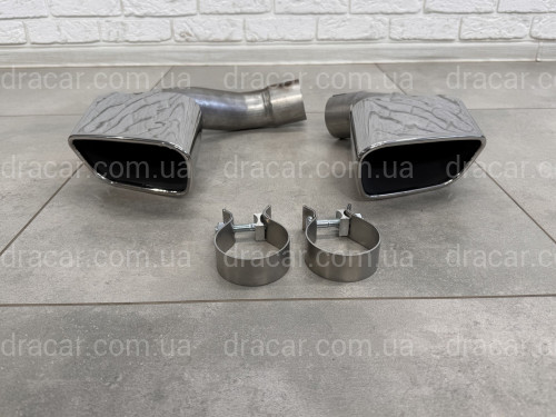 Насадки на выхлопные трубы CHROME M Paket BMW X5 F15 2014-2018  артикул 8969