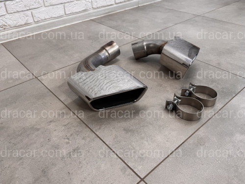 Насадки на выхлопные трубы CHROME M Paket BMW X5 F15 2014-2018  артикул 8969