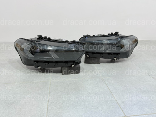Фары Full LED Shadow line LCI 2023+ взамен дорестайлинговых BMW X5 G05 X6 G06 2018-2022 2шт. с заменой бампера на 2023+ артикул 8998
