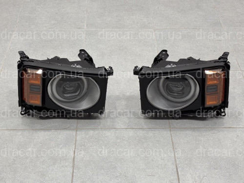 Фары ROUND LED Toyota Land Cruiser Prado 250 2024-, комплектные с блоками 2 шт. для замены простых фар в круглые артикул 9007