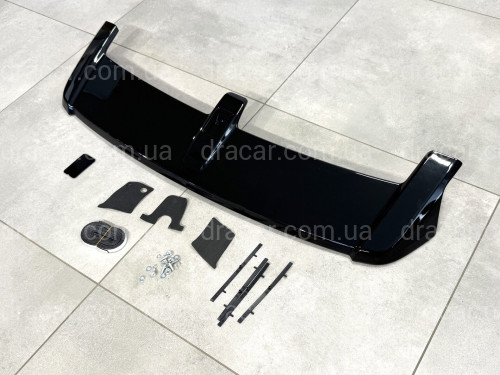 Спойлер козырек Honda CR-V III 2006-2012 ABS пластик, черный глянец артикул 8640