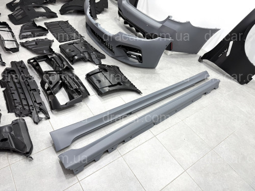 Комплект обвеса M5 ШИРОКАЯ ВЕРСИЯ для BMW 5 series F90 / G30 2020-2024 ( крылья, подкрылки, бампера в сборе, пороги) артикул 9009
