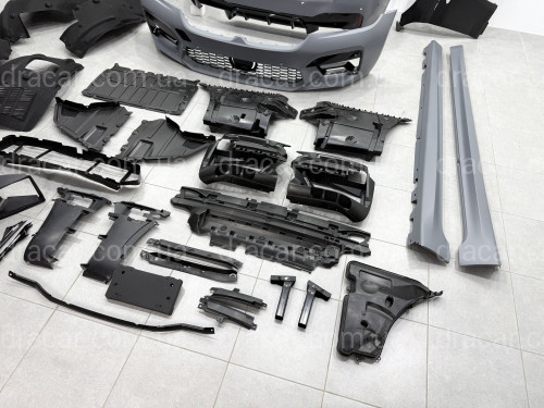 Комплект обвеса M5 ШИРОКАЯ ВЕРСИЯ для BMW 5 series F90 / G30 2020-2024 ( крылья, подкрылки, бампера в сборе, пороги) артикул 9009