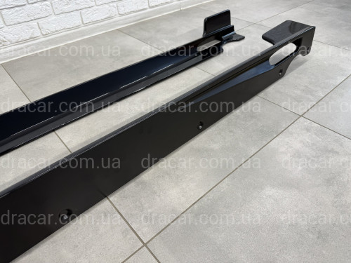 Лезвия под пороги M-Perfomance BMW X7 G07 2019- 2шт. черный глянец артикул 8986