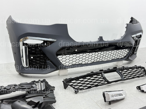 Передний бампер в сборе M paket для BMW X7 G07 2019-2022 артикул 9019