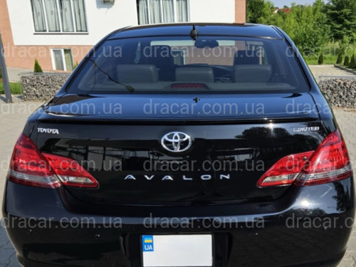 Спойлер лип на багажник Toyota Avalon 2006-2010 ABS пластик, цвет черный артикул 9036