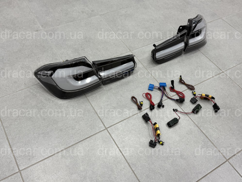 Задние фонари SMOKE G30 Style для BMW 3 series F30 2012-2018  артикул 9027
