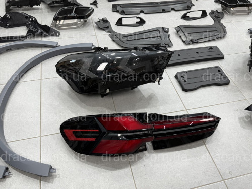 Рестайлинг комплект обвеса M paket Shadow Line 2023+ для BMW X5 G05 2018-2022 артикул 9050