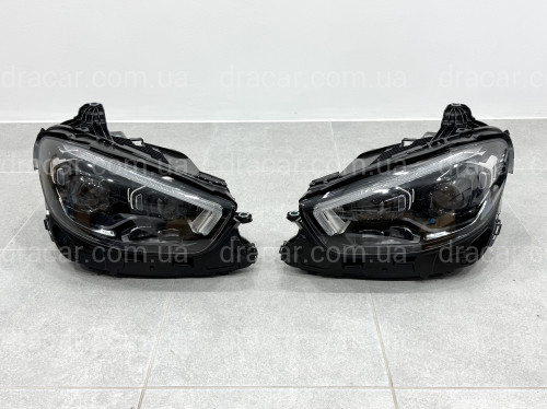 Фары Full LED в стиле MULTIBEAM рестайлинг для Mercedes E-Class W213 2020-2023, комплект 2шт. артикул 9054