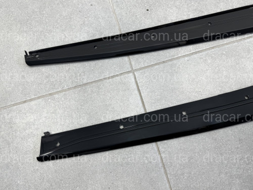 Лезвия под пороги M-Perfomance BMW 3 series F30 F31 2012-2018 2шт.  черный глянец артикул 8110