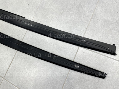 Лезвия под пороги M-Perfomance BMW 3 series F30 F31 2012-2018 2шт.  черный глянец артикул 8110