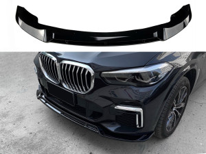 Юбка переднего бампера M-Perfomance для BMW X5 G05 2019-2022 ABS пластик, черный глянец
