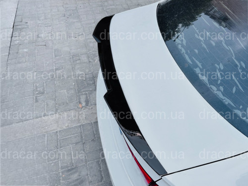 Спойлер лип стиль M4 для Audi A3 2013-2020 ABS пластик, цвет черный глянец артикул 9109