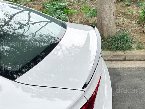 Спойлер лип для Audi A3 2013-2020 ABS пластик, цвет черный глянец артикул 9108