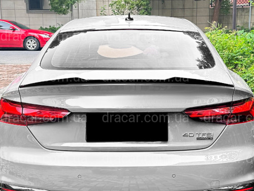 Спойлер лип стиль M4 для Audi A5 B9 2016-2023 ABS пластик, цвет черный глянец артикул 9118