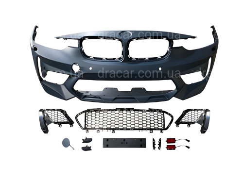 Передний бампер CS стиль BMW 3 Series F30 F31 2012-2018  артикул 9149