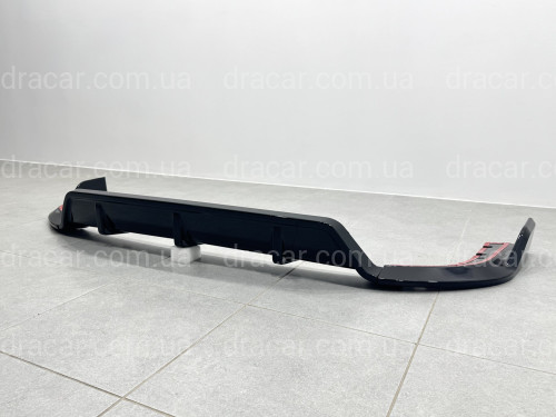 Юбка накладка заднего бампера Paradigma BMW X5 G05 2018-2025 черный глянец артикул 8941